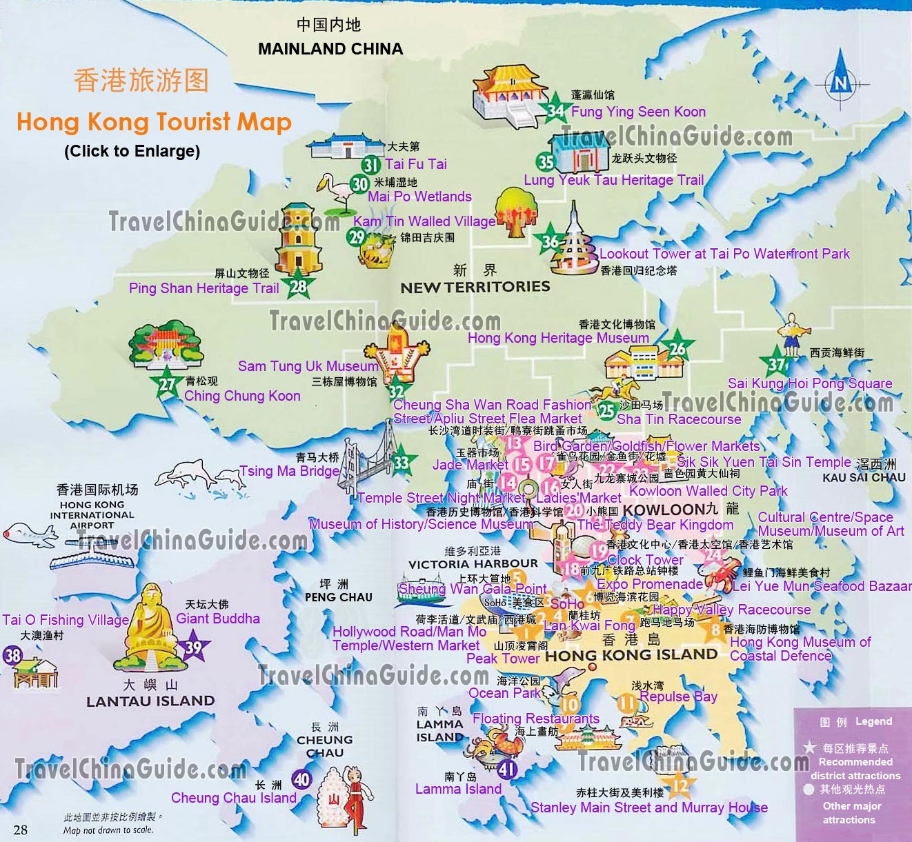 hong kong tourism map
